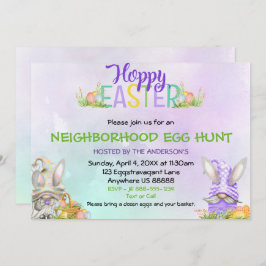 近所イースターエッグ狩り招待状 招待状