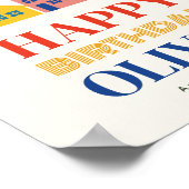 近所カラフル誕生会 ポスター (角)