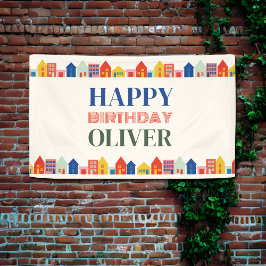 近所カラフル誕生会 横断幕