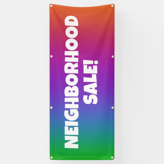 近所セール！バナパーソナライズされたー 横断幕 (縦)