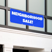 近所セール！バナー 横断幕 (ビルの外側)