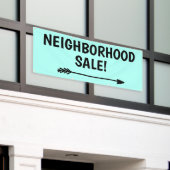 近所セール！バナー 横断幕 (ビルの外側)