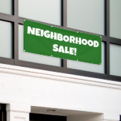 近所セール！バナー 横断幕 (ビルの外側)