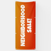 近所セール！明るいバナー 横断幕 (縦)
