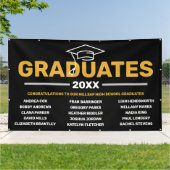 近所パーソナライズされた卒業旗 横断幕 (外側)