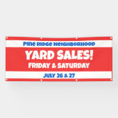 近所パーソナライズされた売りバナー 横断幕 (横)