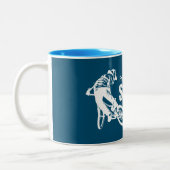 近所フレンドリーシュレッダーマウンテンサイクリング ツートーンマグカップ (左)