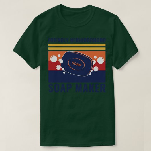 近所フレンドリー製石鹸製おもしろい造石 Tシャツ (デザイン正面)