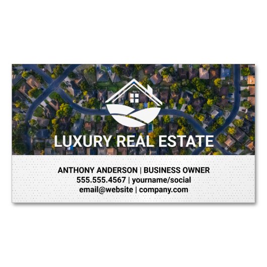 近所 |鳥瞰図 マグネット名刺 (正面)