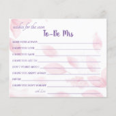 近日中のミセス・ブライダルシャワー・カードのご希望 チラシ (正面)