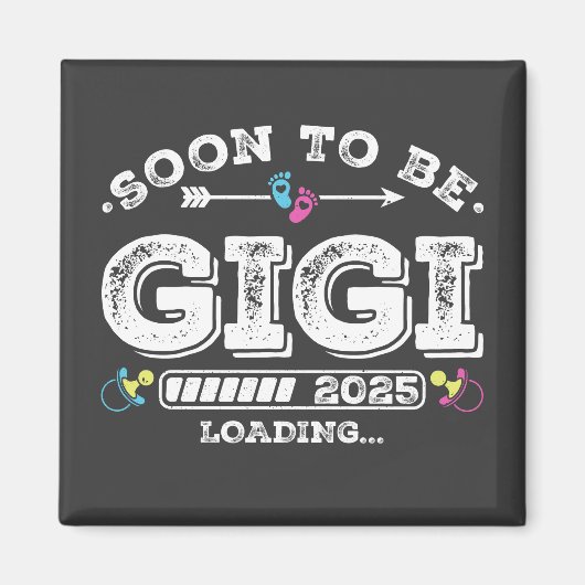 近日公開 Gigi 2025 ローディングスクエア マグネット (正面)