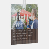 近最高の辺 |引用文と写真ギフト ガラスオーナメント (正面右)