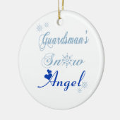 近衛兵の雪の天使のオーナメント セラミックオーナメント (左)