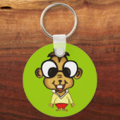 近視のシマリスKeychain キーホルダー (正面)