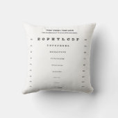 近視力試験カード視力試験 クッション (裏面)