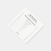 近視力試験カード視力試験 スタンダードカクテルナプキン (角)