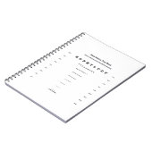 近視力試験カード視力試験 ノートブック (左側)