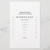 近視検査カード視力検査 便箋 (正面)