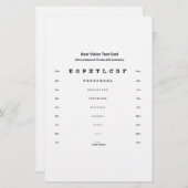 近視検査カード視力検査 便箋 (正面/裏面)