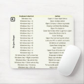 近道鍵が付いているユニークなマウスパッド マウスパッド (マウス)