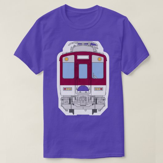 近鉄日本の電車前スケッチ Tシャツ (デザイン正面)