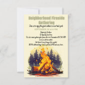 近隣のファイアサイド収集デジタルダウンロード 招待状 (正面)