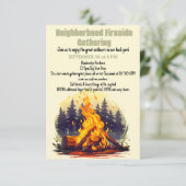 近隣のファイアサイド収集デジタルダウンロード 招待状 (スタンド正面)