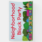 近隣のブロックパーティ 横断幕 (縦)