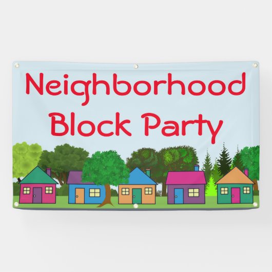 近隣のブロックパーティ 横断幕 (横)