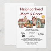 近隣の交流会へのご招待 招待状 (正面/裏面)