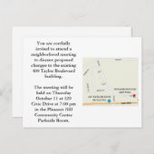 近隣の会合 インビテーションポストカード (正面/裏面)