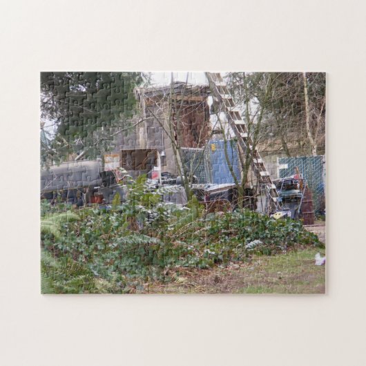 近隣の古物置場のパズル ジグソーパズル (横)