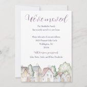 近隣の家の引っ越しのお知らせ 招待状 (正面)