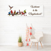 近隣の旗への歓迎 横断幕 (インサイチュ)