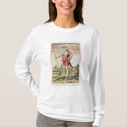 近隣の種族からのへの若い女性 Tシャツ (正面)