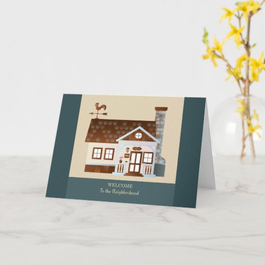 近隣への歓迎 カード (黄色い花)