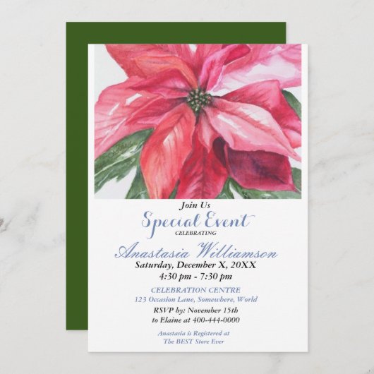 近隣オープンハウスパーティーイベント招待状 招待状 (正面/裏面)