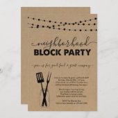近隣ブロックパーティの招待状 招待状 (正面/裏面)