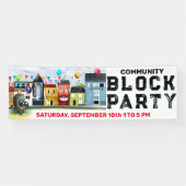 近隣ブロックパーティーバナー 横断幕 (横)