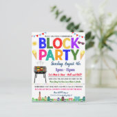 近隣ブロックパーティー招待状 ポストカード (スタンド正面)