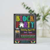 近隣ブロックパーティー招待状 ポストカード (スタンド正面)