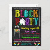近隣ブロックパーティー招待状 ポストカード (正面/裏面)