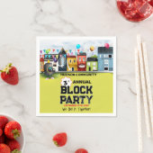 近隣ブロックパーティー スタンダードカクテルナプキン (インサイチュ)