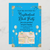 近隣ブロックパーティー 招待状 (正面/裏面)