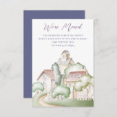 近隣住宅の移動案内 招待状 (正面/裏面)