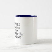 近隣向おもしろいけ検疫パンデミックギフト ツートーンマグカップ (中央)