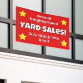 近隣車庫の販売カスタム 横断幕 (ビルの外側)