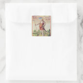 . .近隣部族から周辺地域に住む若い女性 スクエアシール (バッグ)