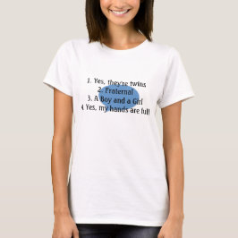 返事の対の質問ティー Tシャツ