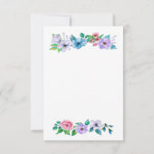 返信は裏参照 出欠カード (裏面)